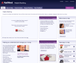 helpfulbanking.com: Natwest :: Helpful Banking
Helpful Banking from NatWest. Introducing you to the people, services and tools that can provide you with real help.