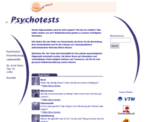 psychotests.de: Psychotests.de - Hilfe zur Selbsterkenntnis
Psychotests - Hilfe zur Selbsterkenntnis