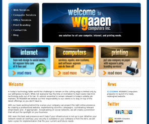 wgaaencomputers.com: WGAAEN Computers, Inc. - Welcome
WGAAEN Computers, Inc. is your one solution for all your computer, internet and printing needs.