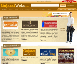 gujaratwebs.com: GujaratWebs.com | Gujarat Webs | Gujarat - Web Search Engine | Submit URL for Free | Free Web Submission | Free Website Submission Search Engines | Gujarat Web Directory | Gujarat Website | Search Engine something Extra than Business Directory, Classified Listing, Free Web Submission, Classified Advertisement | Search Website from Gujarat Webs | Free Web Submission Sites, Directory, Directories, Google, Yahoo, Bing, MSN, AltaVista, AOL, Tool, Services, To Search Engines, Software, Add URL, Free URL Submission, Add Me | Submit Website to Search Engines for Free | Find Website from Gujaratwebs.com
Gujarat Webs is a Web Search Engine dedicated to Websites of Gujarat and Gujarati, Superior than Gujarat Web Directory Concept will be treat as Gujarat Web Search Engine for General Use, rather than any Business Directory or Classified Advertisement Companies and Web Portal. GujaratWebs also used as Web Search Engine, Gujarat Web Directory, Submit URL for Free, Free Web Submission, Gujarat Website, Free Website Submission Search Engines, Search Engine something Extra than Business Directory, Classified Listing, Free Web Submission, Classified Advertisement, Search Website from Gujarat Webs, Free Web Submission Sites, Directory, Directories, Google, Yahoo, Bing, MSN, AltaVista, AOL, Tool, Services, To Search Engines, Software, Add URL, Free URL Submission, Add Me, Submit Website to Search Engines for Free.