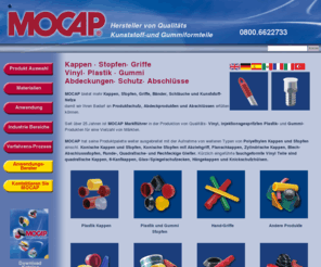 mocap-deutschland.de: MOCAP - Kappen - Stopfen - Griffe -  Abdeckung - Schutz - Plastik - Gummi
Kappen, Stopfen, Griffe, Vinyl, Plastik, Gummi, Abdeck-Produkte und Abschlüsse.