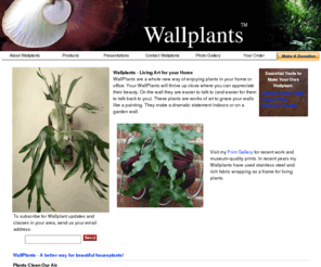 wallplants.com: Wallplants - Houseplants as Art - Grow Plants Everywhere
Wallplants - A new way to grow tropical houseplants. 