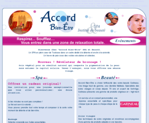 accord-bien-etre.com: Accord Bien-Etre - SPA & Institut de beaut et de soins Toulouse Massages  Toulouse Balnothrapie Hammam Toulouse Sauna
Accord Bien-Etre est un institut de beaut et de soins situ  Toulouse avec des services de relaxation et de dtente: spa, massages, shiatsu, balnothrapie, hammam, sauna, piscine,...