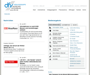 dfv.de: dfv.de - Verlagsgruppe Deutscher Fachverlag
Der Deutsche Fachverlag mit Sitz in Frankfurt am Main gehört zu den größten konzernunabhängigen Fachmedienunternehmen in Deutschland und Europa.