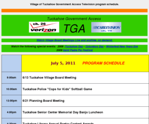 tuckahoetv.org: Tuckahoe Government Access TV
Village of Tuckahoe Government Cable TV channel