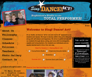 letssingdanceact.com: Sing Dance Act - Hopkinton's Studio for the Total Performer
