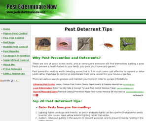 pestexterminatenow.com: Top 20 Pest Deterrent Tips
Pest Exterminate Now is an essential resource for anyone with a pest control problem. It provides a wide variety of information on exterminating and deterring pests in your home and garden.