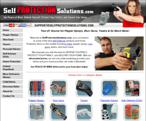 selfprotectionsolutions.com: SelfProtectionSolutions.com | Self Defense Products - Mace, Pepper Sprays, Stun Guns & Tasers
Get self defense products including mace, pepper sprays, tasers, stun guns, and access other self protection solutions.