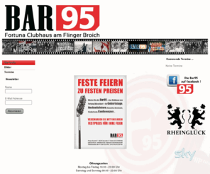 bar95.de: BAR 95
Bar95, das Fortuna Clubhaus am Flinger Broich