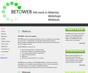 betoweb.be: Het merk in websites! Websites - Webshops - Webtools
Het merk in websites!