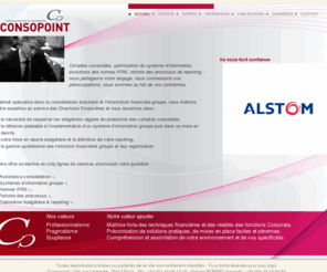 consopoint.com: ConsoPoint - Cabinet spécialisé dans la consolidation statutaire et l'information financière groupe
Consopoint, cabinet spécialisé dans la consolidation et les fonctions financières groupe. Consolidation, IFRS, Reporting, Buget, Système d information, les consultants de Consopoint vous apportent leur expertise des fonctions financières centrales.