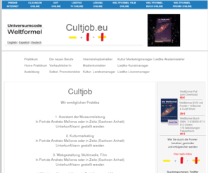 cultjob.eu: Cultjob
Weltformel, Kunstformel, Forschung, Innovationsformel, Evolution, Innovationsfabrik, art open, EIMM, eimm, darwin, Dieter Liedtke, Liedtke, Kreativitaet, Kreativität, Intelligenz, Code Liedtke, Kunsträtsel, Epigenetik, Informationsmedizin, Placebo, Nocebo, Innovationsmuseum, Genetik, Gesundheit, Motivation, Erkenntnisbereitschaft, Persönlichkeitsbildung, Redescription, da Vinci