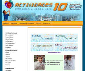 actividades10.com: Actividades 10  :: Animacin y Tiempo Libre :: Burgos
Animacin y Tiempo Libre :: Burgos