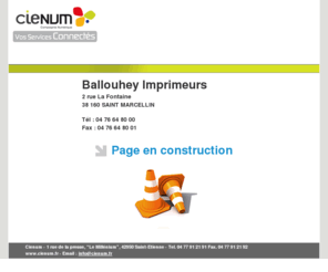 ballouhey-imprimeurs.com: Ballouhey Imprimeurs
Hébergement de sites web, hébergement de serveurs et d'applications, création Internet, bases de données, ingénierie de projets, Intranet, Extranet, formations informatiques, fournisseur d'accès haut débit et très haut-débit.