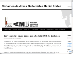 certamenfortea.org: Certamen de Joves Guitarristes Daniel Fortea | Weblog del Certamen
