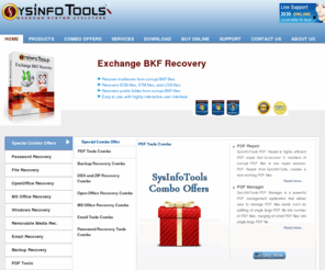 sysinfotools.com: Data Recovery, Data Recovery Software, Data Recovery Tools, Windows Data Recovery, Hard Disk Recovery, PDF Utilities, Email Tools
Free Download Data Recovery Software Tools, Windows Data Recovery and Data Recovery Tools For Recover Data From Hard Drive. Hard Disk Recovery, Hard Disk Data Recovery, Windows Data Recovery Tool, msn password, ms office, outlook express, ipod, pdf zip data recovery software