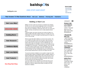 baldspots.com: Hair Loss In Men And Women
Real Answers to Real Questions About Hair Loss in Men and Women