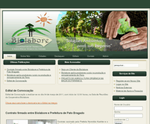 biolabore.org: BIOLABORE
Biolabore - Cooperativa de Trabalho e Assistência Técnica do Paraná - Soluções Ambientais para sua Empresa