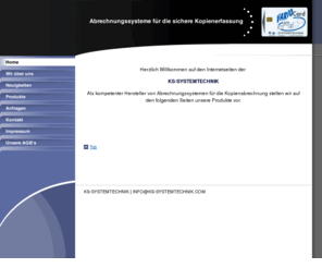 ks-systemtechnik.net: Abrechnungssysteme für die sichere Kopienerfassung - Home
Hardware - Abrechnungssysteme für die sichere Kopienerfassung