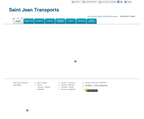 saintjeantransports.com: Transport - Saint Jean Transports à Bon Encontre
Saint Jean Transports - Transport situé à Bon Encontre vous accueille sur son site à Bon Encontre