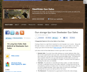 steelwatergunsafes.net: SteelWater Gun Safes, North Augusta, SC
At Steelwater Gun Safes, we are dedicated to bringing you the best quality gun safes at the best possible prices. We offer Free Shipping.