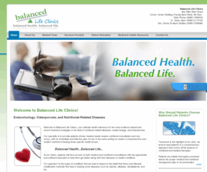 balancedlifeclinics.com: Home | Balanced Life Clinics | Endocrinology, Osteoporosis, and Nutritional-Related Diseases
Balanced Life Clinics, your ultimate health reference for the most evidence-based and recent treatment strategies in the field of nutritional-related diseases, endocrinology, and osteoporosis.