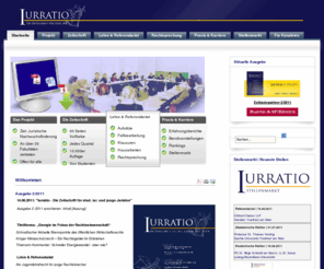 iurratio.de: Die Zeitschrift für Stud. Iur.
Iurratio ist ein Projekt von Jura-Studenten für Juristen und Jura-Interessierte.