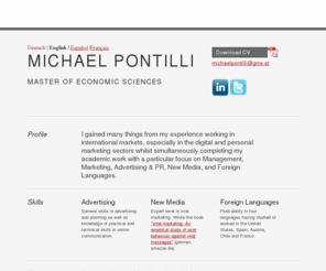 michaelpontilli.com: Michael Pontilli | Grupo CP
Profile of Michael Pontilli working at Grupo CPin Santiago de Chile