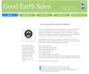 goodearthsales.com: Good Earth Sales Home
Sales of green building products is growing in New York