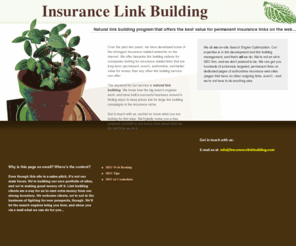 insurancelinkbuilding.com: Insurance Link Building - SEO for Insurance Sites - Insurance Links
