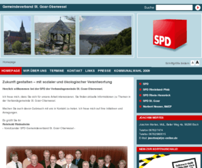 spd-stgoar-oberwesel.de: Homepage - Gemeindeverband St. Goar-Oberwesel
Der SPD Gemeindeverband St. Goar-Oberwesel stellt sich vor.