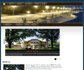 parnu-hotels.com: Parnu Hotels
Thank you for your interest in wanting to come to Pärnu (Pronounced: Pernau).   Pärnu is a city in southwestern Estonia on the coast of Pärnu Bay