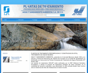 plantasdetratamiento.com.mx: ASA - Plantas de tratamiento prefabricadas (y construidas en sitio), tratamiento de aguas negras.
Diseño, Fabricación, Instalación, Capacitación y Operación de plantas de Tratamiento de Agua Residuales Domesticas, Comerciales e Industriales. Plantas paquete para tratamiento de aguas residuales o Aguas negras, prefabr Plantas de tratamiento prefabricadas (y construidas en sitio),  Tratamiento de aguas negras, Tratamiento biologico