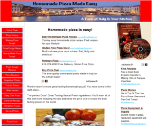 homemade-pizza-made-easy.com: Homemade Pizza
How to make great tasting homemade pizza for your friends and family.
