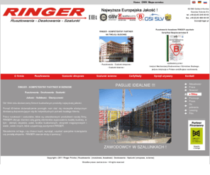ringer.pl: Ringer - Rusztowania Deskowania Szalunki
Ringer - rusztowania, szalunki ścienne i stropowe