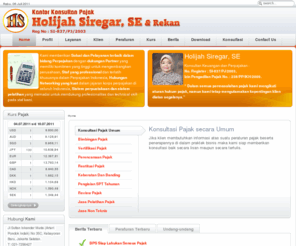 kkpholijahsiregar.com: Evolution
Konsultan Pajak Holijah Siregar Jakarta, melayani jasa konsultasi pajak, pengisian SPT, keberatan dan Banding, Konsultan Pajak Jakarta, Arteri Pondok Indah.