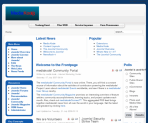 mediakode.web.id: Welcome to the Frontpage
mediakode - the dynamic portal engine and content management system