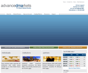 advancedmarketsfx.com: Forex | Forex Trading | Trade Forex | Currency Trading | Direct Market Access | Advanced Markets
Advanced Markets provides individual and institutional FX traders totally transparent trading access to the forex market.