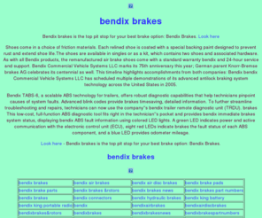 bendix-brakes.net: bendix brakes
 bendix brakes, Bendix brakes is the top pit stop for your best brake option: Bendix Brakes.
