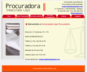 inmaculadalayaprocuradoraalmendralejo.com: Inmaculada Laya Procuradora
Inmaculada Laya Procuradora