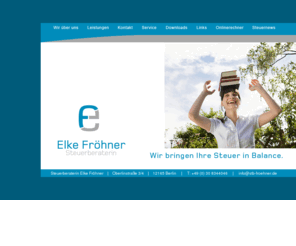 stb-froehner.de: Elke Fröhner, Steuerberaterin
Oberlinstraße 3/4, 12165 Berlin, Tel. +49 30 8344046, Fax +49 30 8348795