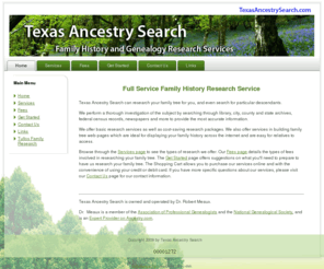 texasancestrysearch.com: Welcome to the Frontpage
Texas Ancestry Search