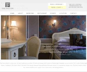 thenewfalcon.com: The Falcon Hotel - Boutique Hotels and Restaurants in Farnborough, Hampshire
Located in Farnborough, Hampshire, The Falcon Hotel offer boutique accommodation as well as fine-dining at its restaurant, Landings at The Falcon Hotel.