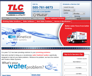 kineticonm.com: TLC Plumbing, Heating, Cooling, Drain Cleaning, Kinetico Water Systems, Construction Services
With TLC you can bet you?re getting the best service available. Servicing homes, apartments, and commercial properties, you can count on TLC to be there.