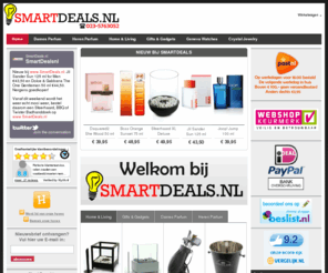 smartdeals.nl: | SmartDeals.nl | Dames Parfum | Heren Parfum | Gifts & Gadgets | Home & Living | Geneva Watches|
SmartDeals.nl | Dames Parfum, Heren Parfum, Gifts & Gadgets, Home & Living, Geneva Watches. Uitgebreid en Goedkoop! Voor 17.00 besteld, Morgen in huis!