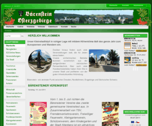 baerenstein.org: www.baerenstein.de Sachsen Osterzgebirge - Startseite
Hier präsentiert sich die Stadt Bärenstein im Osterzgebirge, auf unserer Homepage finden Sie allerlei Informationen über Bärenstein und das Osterzgebirge