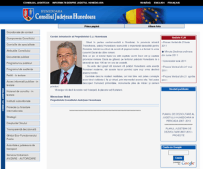cjhunedoara.ro: Consiliul Judetean Hunedoara
Informaţii utile despre Consiliul Judeean Hunedoara şi instituţiile subordonate. De asemenea sunt oferite informaţii diverse despre judeţul Hunedoara.