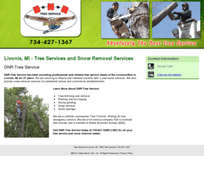 dnrtreeservicemi.com: Tree Removal Livonia, MI - DNR Tree Service 734-427-1367
DNR Tree Service has been providing professional and reliable tree service needs of the communities in Livonia, MI for 27 years. Call us at 734-427-1367.