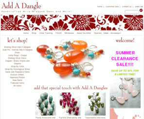 addadangle.com: Add A Dangle
wire wrapped beads and gemstones in sterling silver and gold