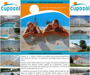 cubiertas-para-piscinas.com: COBERTURAS PARA PISCINAS|FABRICO DE COBERTURAS DE PISCINAS|PISCINAS COBERTURAS|COBERTURAS FIXAS|COBERTURAS  TELESCOPICAS|CUPOSOL
Coberturas para piscinas. Coberturas de piscinas. Piscinas coberturas e fabrico. Coberturas fixas. C0berturas deslizantes. Coberturas telescopicas. Fabricamos outros modelos. CUPOSOL